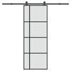 vidaXL Skyved&oslash;r med monteringssett 76x205 cm ESG glass og aluminium