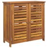 vidaXL Hageskap med hylle Naturlig 90 x 40 x 90cm Solid akasietre