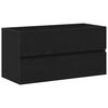 vidaXL Servantskap svart eik 90x38,5x45 cm konstruert tre