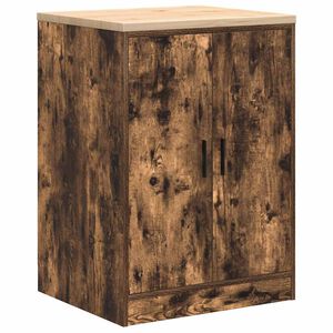 vidaXL Garasje Oppbevaringsskap R&oslash;kt eik 60x51x85 cm Heltre Furu