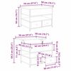 vidaXL Kaffebord Artisan Eik 70 x 50 x 54.5 cm Konstruert tre