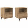 vidaXL Nattbordskap 2 pcs Artisan Eik 40 x 35 x 50 cm Konstruert tre