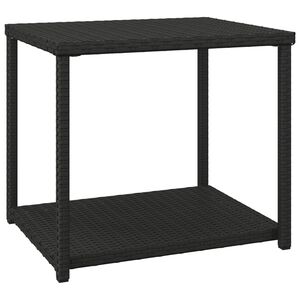 vidaXL Sidebord svart 55x45x49 cm polyrotting