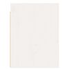 vidaXL Veggskap hvit 30x30x40 cm heltre furu