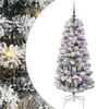 vidaXL Kunstig sammensatt juletre 150 LED-lys Gr&oslash;nn og hvit 150 cm