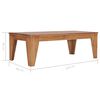 vidaXL Salongbord 120x60x40 cm heltre teak