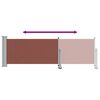 vidaXL Uttrekkbar sidemarkise 80x300 cm brun