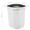 vidaXL Gastronormbeholdere 8 stk GN 1/6 200 mm rustfritt stål