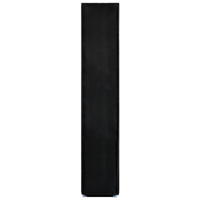 vidaXL Skoskap svart 60x30x166 cm stoff