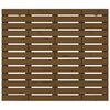 vidaXL Veggmontert hodegavl honningbrun 126x3x91,5 cm heltre furu