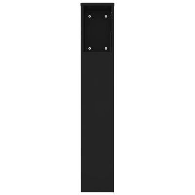 vidaXL Sengegavlskap svart 220x18,5x104,5 cm
