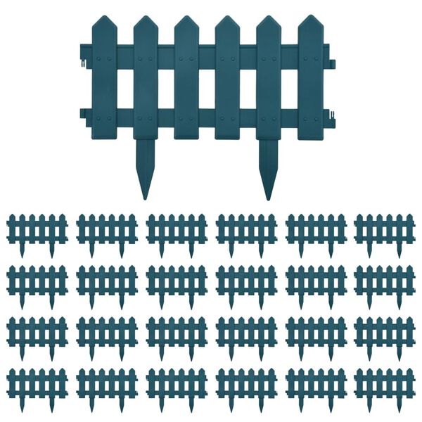 vidaXL Plenkanter 25 stk gr&oslash;nn 10 m PP