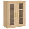 vidaXL Highboard sonoma eik 69,5x34x180 cm konstruert tre