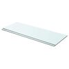 vidaXL Hyllepaneler 2 stk klart glass 70x25 cm