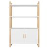 vidaXL Highboard hvit 80x40x121 cm konstruert tre