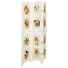 vidaXL Romdivider Panel Hvit 106 x 165 cm MDF