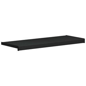 vidaXL Vinduskarmer Svart med trestruktur 100 x 30 x 4,5 cm PVC