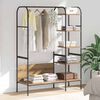 vidaXL Klesstativ med hylle Beige 120 x 44 x 160 cm Konstruert tre