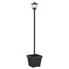 vidaXL Solcellelampe med plantekasse Svart 32 x 32 x 158 cm