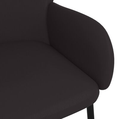 vidaXL Spisestoler 2 stk svart kunstskinn