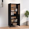 vidaXL Highboard svart 70x34x180 cm konstruert tre
