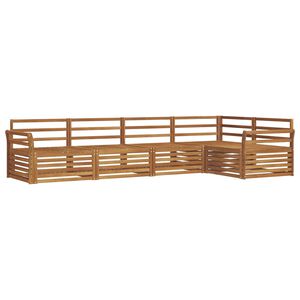 vidaXL Utend&oslash;rs sofa-sett 5 pcs Naturlig