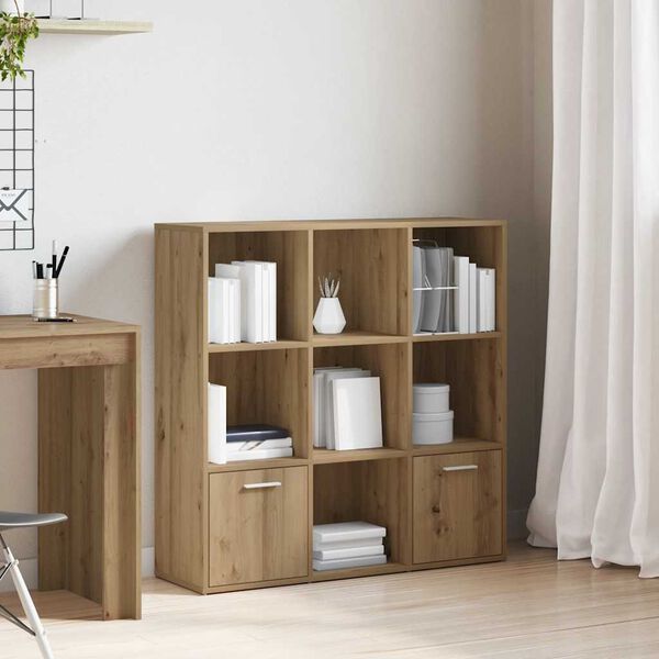 vidaXL Bokhylle artisan eik 98x29x97,5 cm konstruert tre