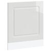 vidaXL Oppvaskmaskin panel h&oslash;yglans hvit 60x1,5x57 cm konstruert tre