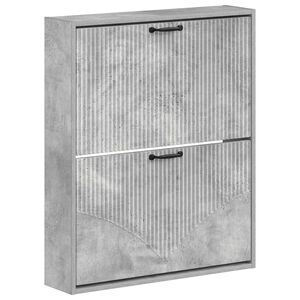 vidaXL Vegghengt skoskap HOORN 71 x 17 x 86 cm Konstruert tre