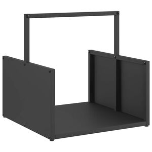 vidaXL Vedstativ svart 40x40x40 cm kaldvalset st&aring;l