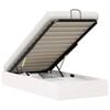 vidaXL Ottoman Seng Ramme med Oppbevaring Hvit 80 x 200 cm Massiv furu