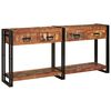 vidaXL Konsollbord 2 stk. Flerfarget 161 x 33 x 75 cm