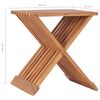 vidaXL Sammenleggbar krakk 40x32x45 cm heltre teak