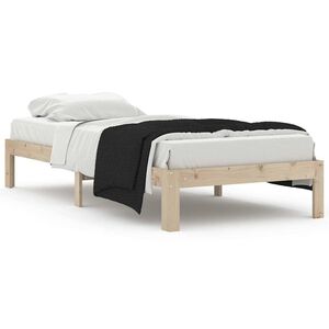 vidaXL Sengeramme heltre furu 90x200 cm