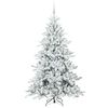 vidaXL Kunstig sammensatt juletre med 300 LED Hvit 180 cm PVC