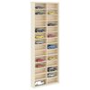 vidaXL Veggdokumentdisplay Beige 21 x 4,5 x 59 cm Konstruert tre