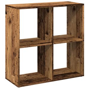 vidaXL Romdeler bokhylle gammel tre 69,5x29x69,5 cm konstruert tre