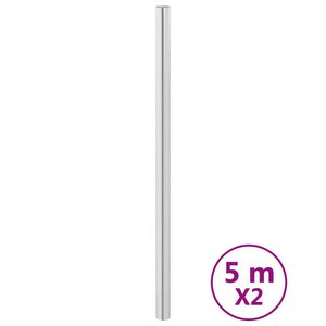 vidaXL Møbelklistremerker selvklebende sølv 90x500 cm PET