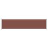 vidaXL Uttrekkbar sidemarkise 140x600 cm brun