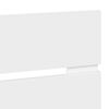 vidaXL Hodegavl med hodegjerde Hvit 200 cm Konstruert tre
