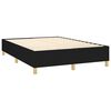 vidaXL Boxspring-sengeramme svart 135x190 cm Double stoff