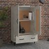 vidaXL Highboard betonggrå 70x31x115 cm konstruert tre