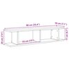 vidaXL Vegghyller 2 stk artisan eik 90x18x20 cm konstruert tre