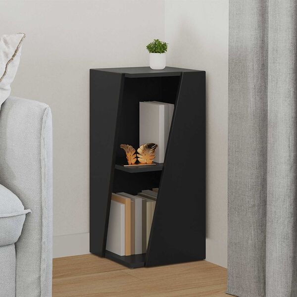 vidaXL Sidehylle Svart 33 x 32 x 70,5 cm Konstruert tre