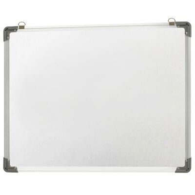 vidaXL Magnetisk tørr-viskbar tavle hvit 90x60 cm stål