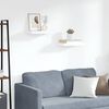 vidaXL Flytende vegghyller 2 stk hvit 40x23x3,8 cm MDF