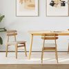 vidaXL Spisestuestol 2 pcs Naturlig og Lys Massivt tre