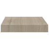 vidaXL Flytende vegghyller 2 stk eik 23x23,5x3,8 cm MDF
