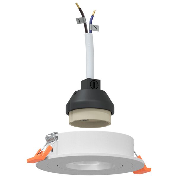 vidaXL Spotlight 12 pcs Hvit 9 x 9 x 2 cm Aluminium