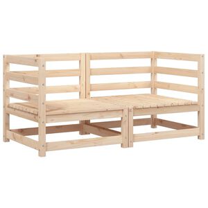 vidaXL Hagesofaer for hj&oslash;rne 2 stk 70x70x67 cm heltre furu